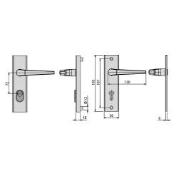 BAUHAUS Basi Schutzbeschlag ES0 VMS für Hauseingangstüren, Silber, Türstärke 38-42 mm, beidseitiger Drücker, mit Zylinderabdeckung 5 BAUHAUS Basi Schutzbeschlag ES0 VMS für Hauseingangstüren, Silber, Türstärke 38-42 mm, beidseitiger Drücker, mit Zylinderabdeckung -Online-Shop Türzargen 12 1048