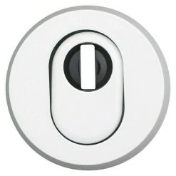 BAUHAUS Abus Sicherheitsrosette RHZS 415 für Holztüren, Weiß, 15 mm Stärke – Hochwertiger Sicherheitsbeschlag