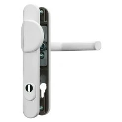 BAUHAUS Abus Schutzbeschlag SRG 92 N Schmalrahmen, Weiß – Sicherheitsbeschlag für Eingangstüren