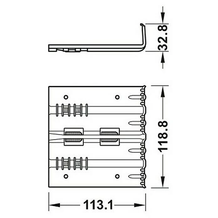 BAUHAUS Häfele Zargenbefestiger Startec Frame Fix für Holzzargen, Wandstärke 125–165 mm, 6 Stück 5 BAUHAUS Häfele Zargenbefestiger Startec Frame Fix für Holzzargen, Wandstärke 125–165 mm, 6 Stück – Bild 5