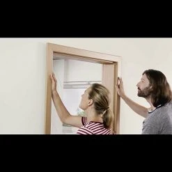 BAUHAUS Kilsgaard Türzarge Typ 3, 860 x 2.110 mm, Wandstärke 145 mm, DIN Anschlag Links, Weiß – Hochwertige Türzarge für moderne Innenräume -Online-Shop Türzargen 12 138