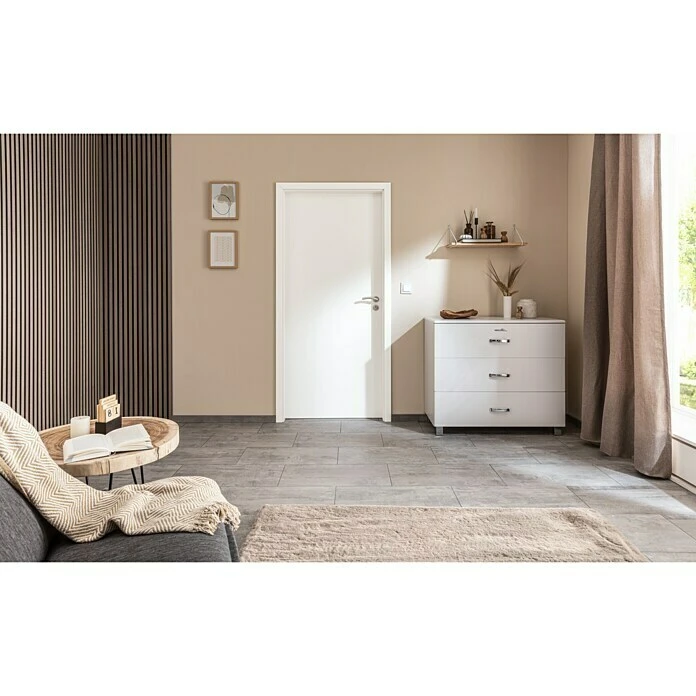 BAUHAUS GetaDoor Laminit Türzarge GL 222 610 x 1985 mm, Arctic Weiß, Wandstärke 100 mm, DIN Anschlag Rechts 3 BAUHAUS GetaDoor Laminit Türzarge GL 222 610 x 1985 mm, Arctic Weiß, Wandstärke 100 mm, DIN Anschlag Rechts – Bild 3