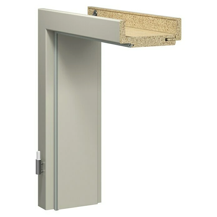 BAUHAUS GetaDoor Lamineo Türzarge GLN 440 860 x 1985 mm, Seidengrau, Wandstärke 145 mm, DIN Anschlag Links 1 BAUHAUS GetaDoor Lamineo Türzarge GLN 440 860 x 1985 mm, Seidengrau, Wandstärke 145 mm, DIN Anschlag Links