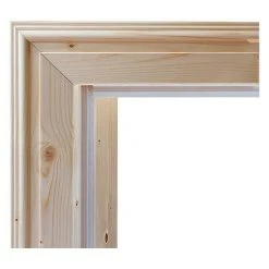 BAUHAUS Kilsgaard Türzarge Profiliert 860 x 1985 mm, Fichte, Wandstärke 160 mm, DIN Anschlag Links | Hochwertige Holzzarge für Innentüren