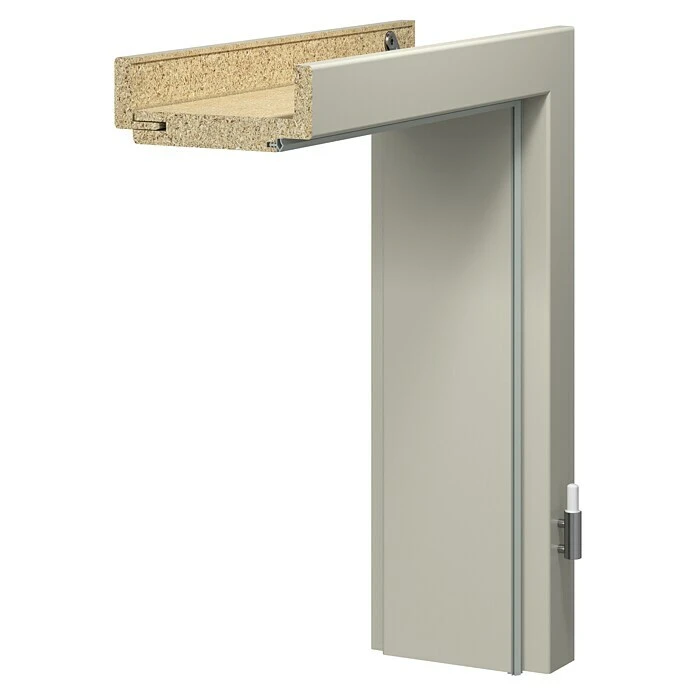 BAUHAUS GetaDoor Lamineo Türzarge GLN 440 735 x 1985 mm, Wandstärke 125 mm, DIN Anschlag Rechts, Seidengrau | Hochwertige Holzzarge für Türen 1 BAUHAUS GetaDoor Lamineo Türzarge GLN 440 735 x 1985 mm, Wandstärke 125 mm, DIN Anschlag Rechts, Seidengrau | Hochwertige Holzzarge für Türen