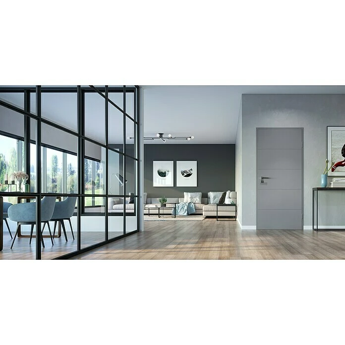 BAUHAUS GetaDoor Lamineo Türzarge GLN 747 860 x 1985 mm, Staubgrau, DIN Rechts, Wandstärke 145 mm | Hochwertige Türzarge für Holzzargen 4 BAUHAUS GetaDoor Lamineo Türzarge GLN 747 860 x 1985 mm, Staubgrau, DIN Rechts, Wandstärke 145 mm | Hochwertige Türzarge für Holzzargen – Bild 4