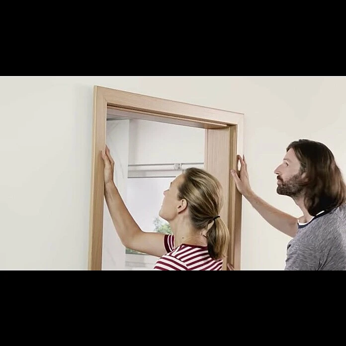 BAUHAUS Türzarge 860 x 1985 mm, Buche, Wandstärke 140 mm, DIN Anschlag Links | Hochwertige Holzzarge für Türen 2 BAUHAUS Türzarge 860 x 1985 mm, Buche, Wandstärke 140 mm, DIN Anschlag Links | Hochwertige Holzzarge für Türen – Bild 2