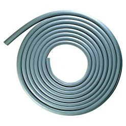 BAUHAUS Solid Elements Türdichtung Grau, 5 m x 14,4 mm x 15 mm, für Stahlzargen – Robuste Dichtung für Türen