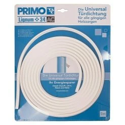 BAUHAUS Primo Türdichtung Lignum 34 AC Weiß, 5 Meter, für Nutbreite 3–4 mm | Türdichtungen für optimale Isolierung
