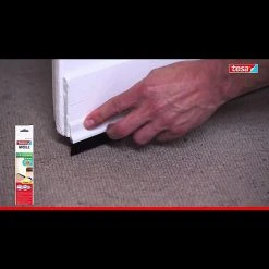 BAUHAUS Tesa MOLL Türdichtschiene Textil Braun – Für Spalten bis 15 mm | Türdichtungen -Online-Shop Türzargen 12 422