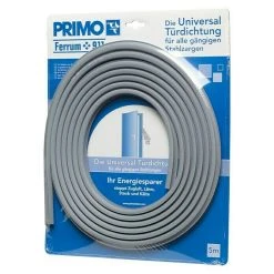 BAUHAUS Primo Türdichtung Ferrum 911 Grau, 5 Meter, für Nutbreite 9–11 mm | Türdichtungen für optimale Isolierung