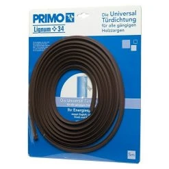 BAUHAUS Primo Türdichtung Lignum 34 Mahagoni, 5 Meter, für Nutbreite 3–4 mm | Hochwertige Türdichtung für perfekten Schall- und Wärmeschutz