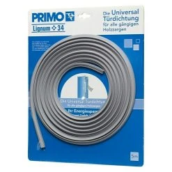 BAUHAUS Primo Türdichtung Lignum 34 Grau, 5 Meter, für Nutbreite 3–4 mm | Türdichtungen für Innentüren