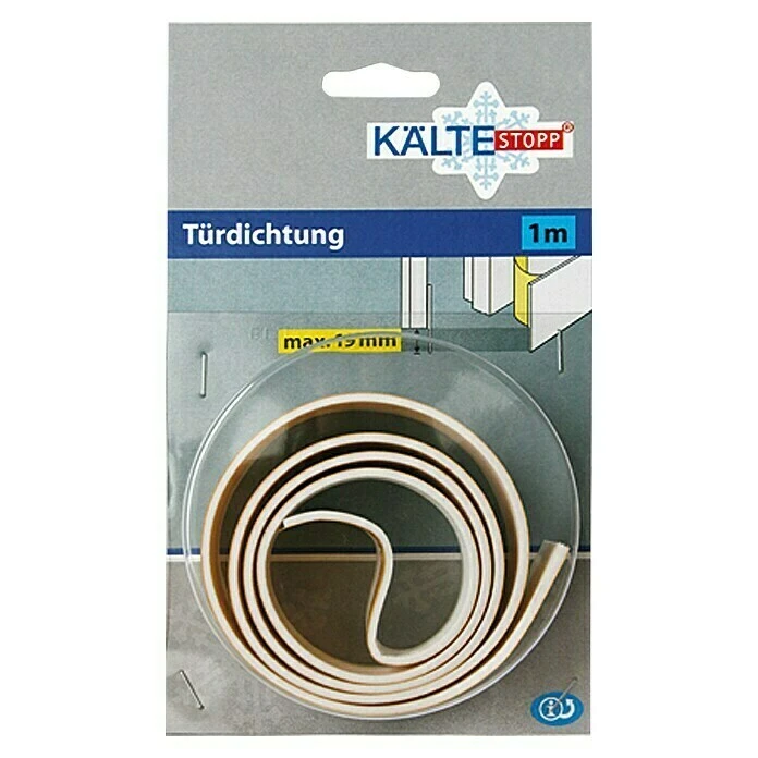 BAUHAUS KÄLTESTOPP Türbodendichtung Soft Basic Weiß, 1 M X 38 Mm, Spaltenbreiten bis 19 Mm | Türdichtung für effektiven Kälteschutz 2 BAUHAUS KÄLTESTOPP Türbodendichtung Soft Basic Weiß, 1 M X 38 Mm, Spaltenbreiten bis 19 Mm | Türdichtung für effektiven Kälteschutz – Bild 2