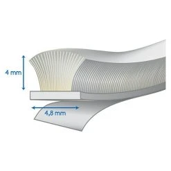 BAUHAUS Valcomp By Mantion Bürstendichtung Grau, 11 M x 4,8 mm x 4 mm, für Schiebetüren | Türdichtung -Online-Shop Türzargen 12 494