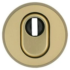 BAUHAUS Abus Sicherheitsrosette RHZS 415 für Holztüren, Messing, 15 mm Stärke – Hochwertiger Sicherheitsbeschlag