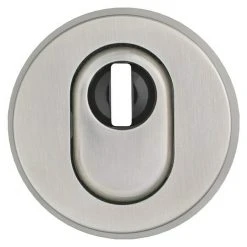 BAUHAUS Abus Sicherheitsrosette RHZS 415 für Holztüren, Edelstahl, 15 mm Stärke – Hochwertiger Sicherheitsbeschlag