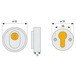 BAUHAUS Abus Sicherheitsrosette RHZS 415 für Holztüren, Aluminium, 15 mm Stärke – Hochwertiger Sicherheitsbeschlag 5 BAUHAUS Abus Sicherheitsrosette RHZS 415 für Holztüren, Aluminium, 15 mm Stärke – Hochwertiger Sicherheitsbeschlag -Online-Shop Türzargen 12 532
