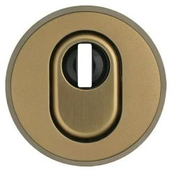 BAUHAUS Abus Sicherheitsrosette RHZS 415 für Holztüren, Bronze, 15 mm Stärke – Hochwertiger Sicherheitsbeschlag