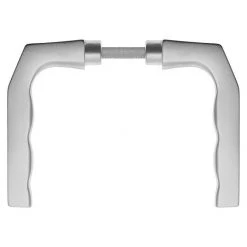 BAUHAUS Portaferm Drückerpaar HT Vierkantstift 10 mm für Türstärke 65-75 mm in Aluminium | Sicherheitsbeschläge für Eingangstüren