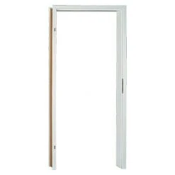 BAUHAUS GetaDoor Laminit Türzarge GL 223 860 x 1985 mm, Wandstärke 145 mm, DIN Anschlag Links, Weiß Seidenmatt | Hochwertige Türzarge für Holzzargen