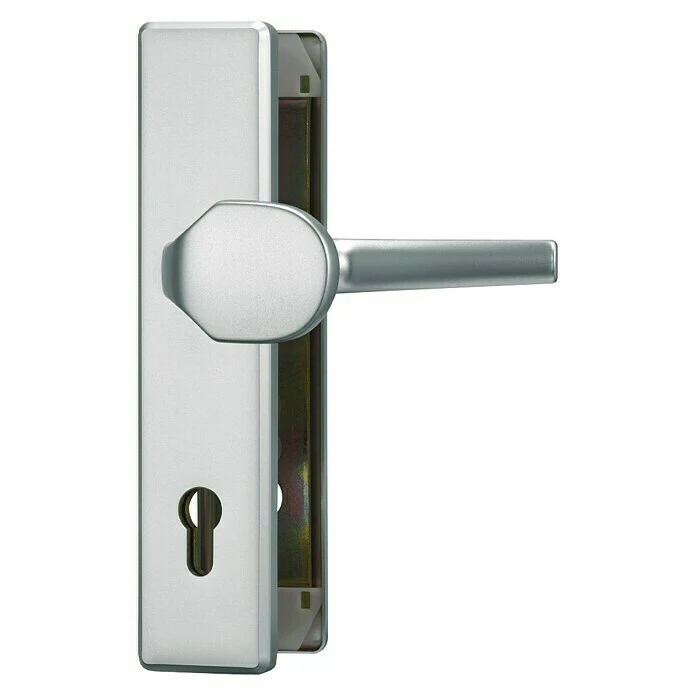 BAUHAUS Abus Schutzbeschlag HLT612 für Hauseingangstüren, Aluminium, Türstärke 52-72 mm, Knopf Außen, Drücker Innen 1 BAUHAUS Abus Schutzbeschlag HLT612 für Hauseingangstüren, Aluminium, Türstärke 52-72 mm, Knopf Außen, Drücker Innen