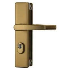 BAUHAUS Abus Schutzbeschlag KLSZ 714 Wohnungsabschlusstür, Bronze, Türstärke 37-47 mm, Drücker beidseitig | Sicherheitsbeschlag für Eingangstüren