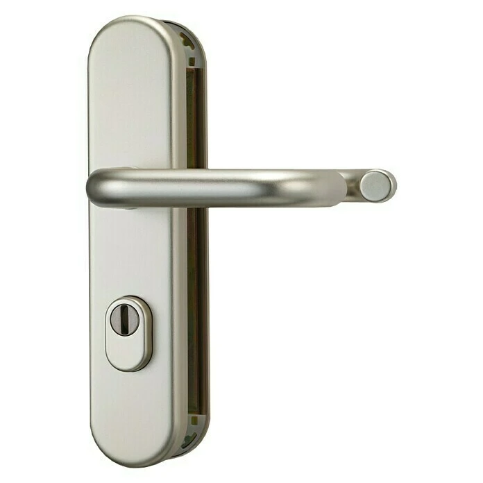 BAUHAUS Abus Schutzbeschlag KLZS714 für Wohnungsabschlusstür, Neusilber, Türstärke 37-47 mm, beidseitiger Drücker 1 BAUHAUS Abus Schutzbeschlag KLZS714 für Wohnungsabschlusstür, Neusilber, Türstärke 37-47 mm, beidseitiger Drücker