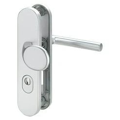 BAUHAUS Schutzbeschlag für Hauseingangstüren, Aluminium, Türstärke 35-45 mm, Profilzylinder PZ