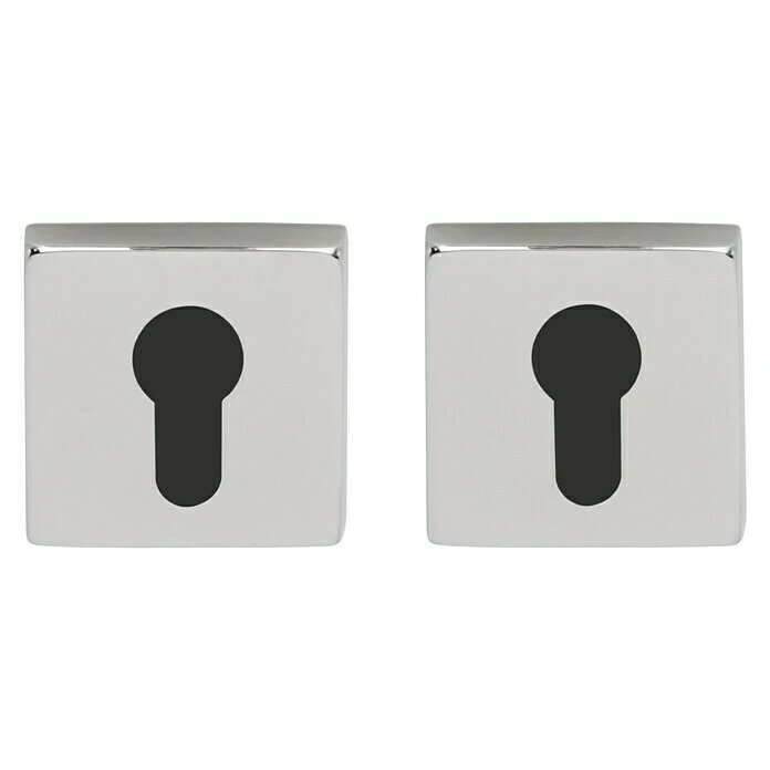 BAUHAUS Diamond Doors Schutzrosettenpaar - Eckig, Edelstahl, Glänzend - Sicherheitsbeschläge für Eingangstüren 1 BAUHAUS Diamond Doors Schutzrosettenpaar - Eckig, Edelstahl, Glänzend - Sicherheitsbeschläge für Eingangstüren