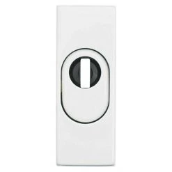 BAUHAUS Abus Sicherheitsrosette RSZS 316 Metalltür, Weiß, 16 mm Stärke – Hochwertiger Sicherheitsbeschlag für Eingangstüren