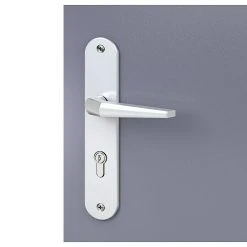 BAUHAUS Basi Schutzbeschlag ES0 VMS Wohnungsabschlusstür, Silber, 72 mm Distanznorm, mit Zylinderabdeckung, 15 mm Schild/Rosette 8 BAUHAUS Basi Schutzbeschlag ES0 VMS Wohnungsabschlusstür, Silber, 72 mm Distanznorm, mit Zylinderabdeckung, 15 mm Schild/Rosette -Online-Shop Türzargen 12 798