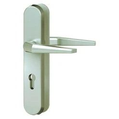 Online-Shop Türzargen 19 BAUHAUS Basi Schutzbeschlag ES0 VMS für Hauseingangstüren, Champagnerfarben, Türstärke 38-42 mm, Drücker beidseitig