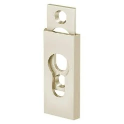 BAUHAUS Basi Rosette SR 450 Aluminium, Champagner, 9 mm Stärke – Hochwertiger Sicherheitsbeschlag für Eingangstüren