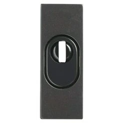 BAUHAUS Abus Sicherheitsrosette RSZS 316 Metalltür, Schwarz, 16 mm Stärke – Hochwertiger Sicherheitsbeschlag für Eingangstüren