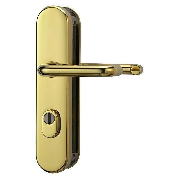 BAUHAUS Abus Schutzbeschlag KLZS714 für Wohnungsabschlusstüren, Messing, Türstärke 37-47 mm, beidseitiger Drücker 1 BAUHAUS Abus Schutzbeschlag KLZS714 für Wohnungsabschlusstüren, Messing, Türstärke 37-47 mm, beidseitiger Drücker