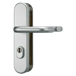 BAUHAUS Abus Schutzbeschlag KLSZ 714 für Feuerschutztüren, Aluminium, Türstärke 37-47 mm, beidseitiger Drücker