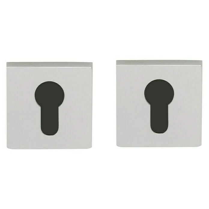 BAUHAUS Diamond Doors Schutzrosettenpaar - Eckig, Edelstahl Matt für Sicherheitsbeschläge 1 BAUHAUS Diamond Doors Schutzrosettenpaar - Eckig, Edelstahl Matt für Sicherheitsbeschläge