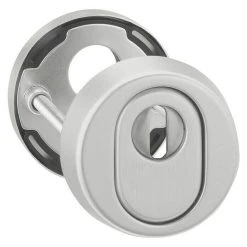 BAUHAUS Portaferm Schutzrosettenpaar für Hauseingangstüren, Edelstahl, 2 Stk., Türstärke 0-68 mm