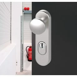 BAUHAUS Basi Schutzbeschlag SB/FS 2200K ES1 Feuerschutztür, Edelstahl, 44-66 mm Türstärke, Knopf Außen, Drücker Innen, mit Zylinderabdeckung 7 BAUHAUS Basi Schutzbeschlag SB/FS 2200K ES1 Feuerschutztür, Edelstahl, 44-66 mm Türstärke, Knopf Außen, Drücker Innen, mit Zylinderabdeckung -Online-Shop Türzargen 12 983