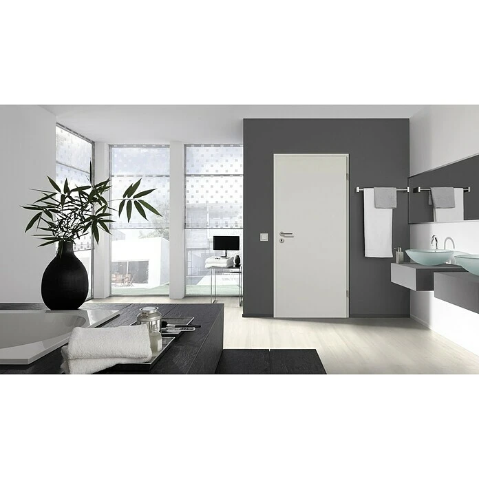 BAUHAUS GetaDoor Laminit Türzarge GL 222 860 x 1985 mm, Arctic Weiß, DIN Rechts, Wandstärke 145 mm 5 BAUHAUS GetaDoor Laminit Türzarge GL 222 860 x 1985 mm, Arctic Weiß, DIN Rechts, Wandstärke 145 mm – Bild 5