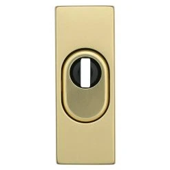 BAUHAUS Abus Sicherheitsrosette RSZS 316 Metalltür, Messing, 16 mm Stärke – Hochwertiger Sicherheitsbeschlag für Eingangstüren